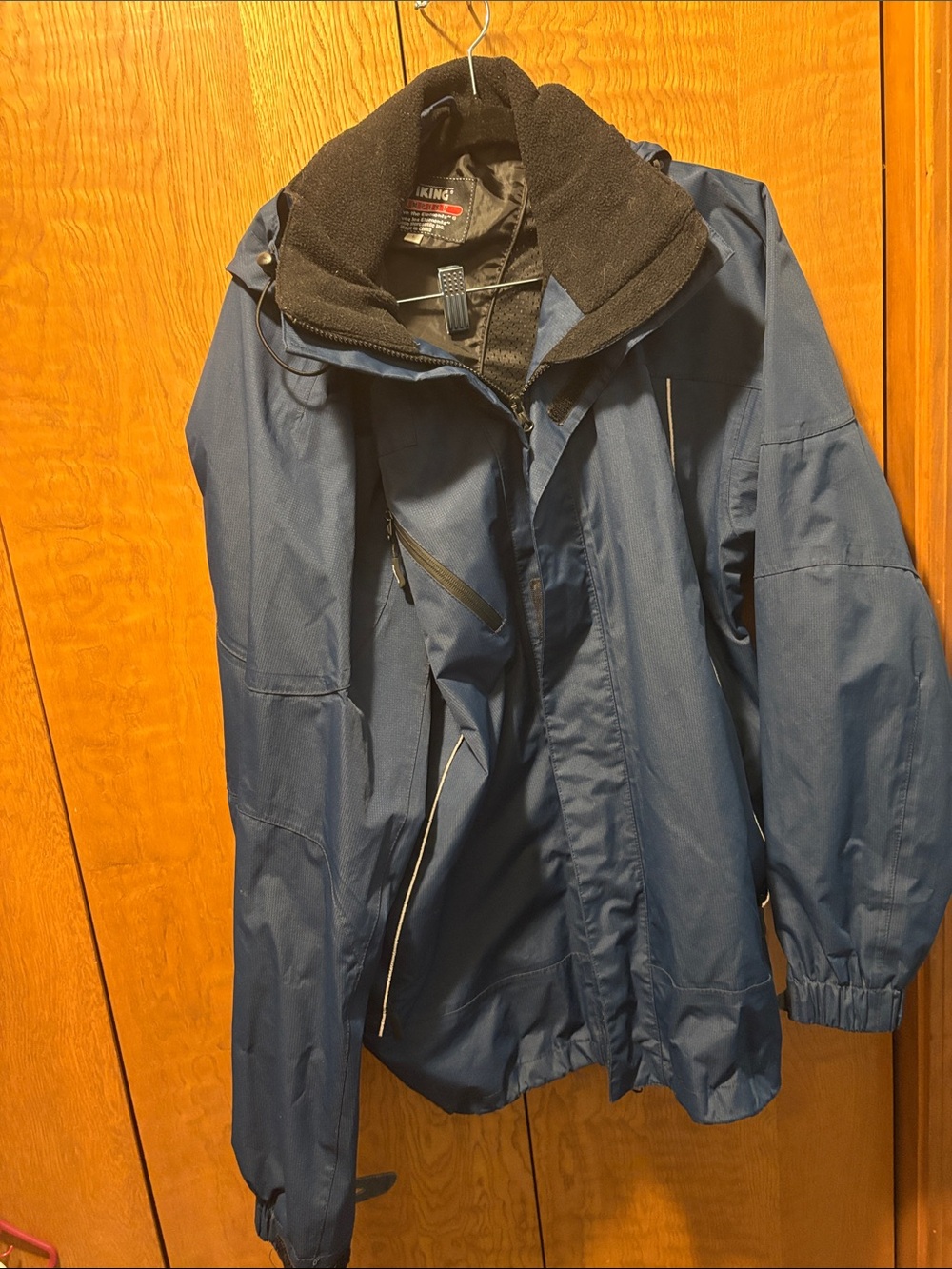Viking Men’s Navy weatherproof lined professional jacket size large